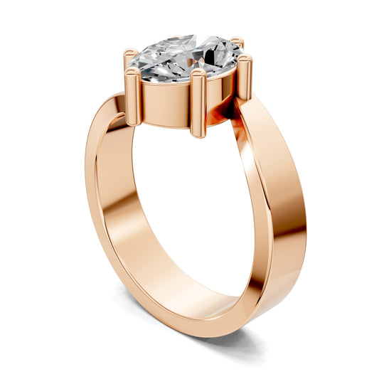 Jordan Engagement Ring – 2ct Oval Lab Grown Diamond