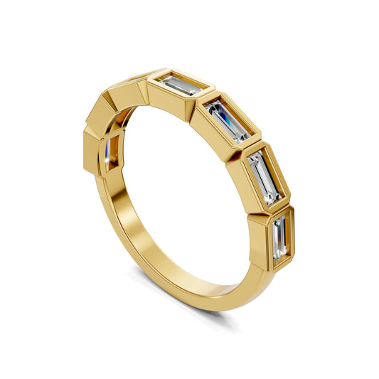 Allison Baguette Wedding Ring