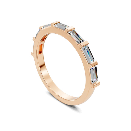 Kelsey Baguette Wedding Band