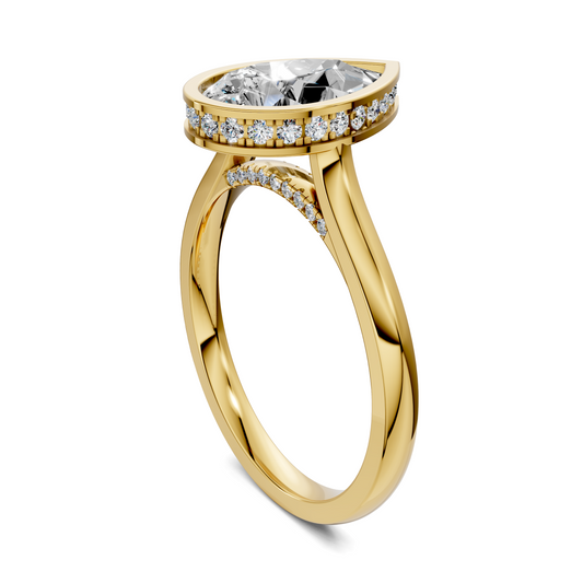Jazmin Bezel Halo Ring