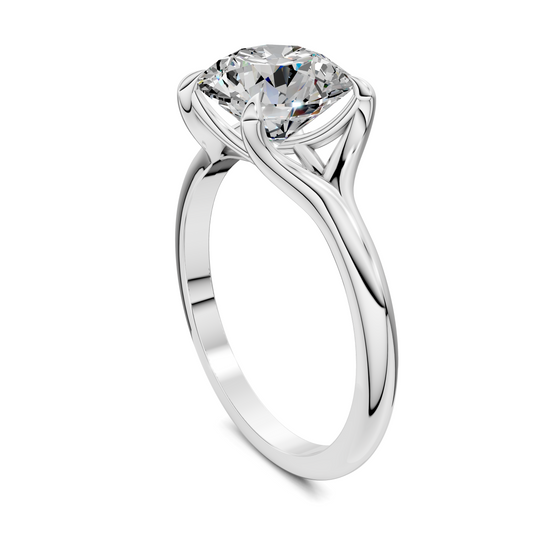 Jillian Split Shank Solitaire Ring