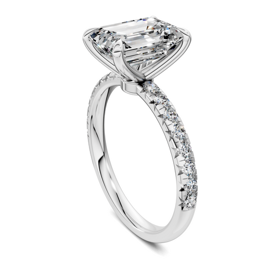 Tessa Scalloped Pavé Ring