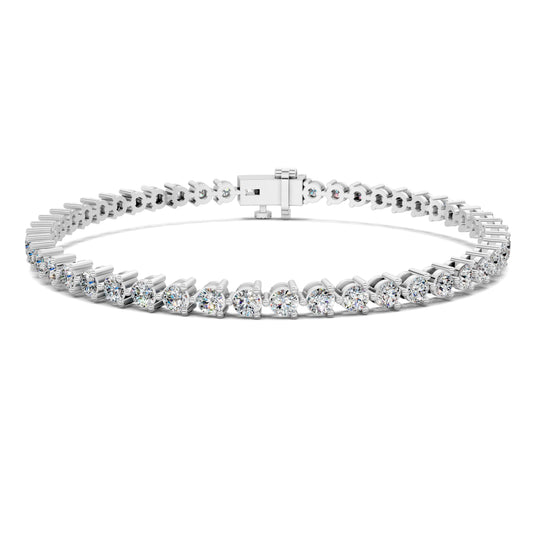 Classic Three-Prong Tennis Bracelet (3ct)