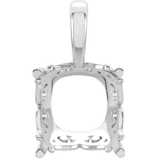 CUSTOM Radiant 2.01ct Fancy Deep Green VVS2 - Pendant