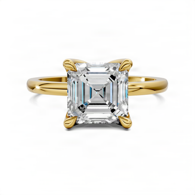 Opes Asscher Petite Floral Basket Ring