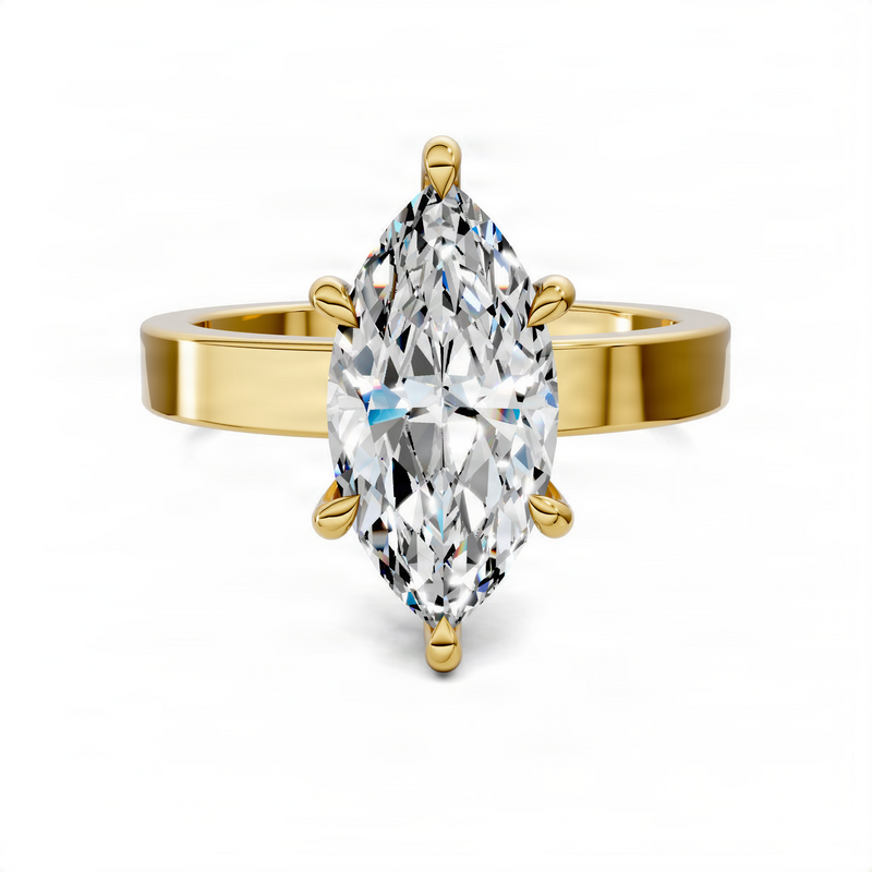 Opes Marquise Bold Solitaire Ring