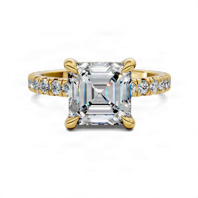 Opes Asscher Gallery Accent Ring