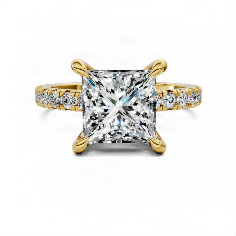 Opes Princess Gallery Accent Ring