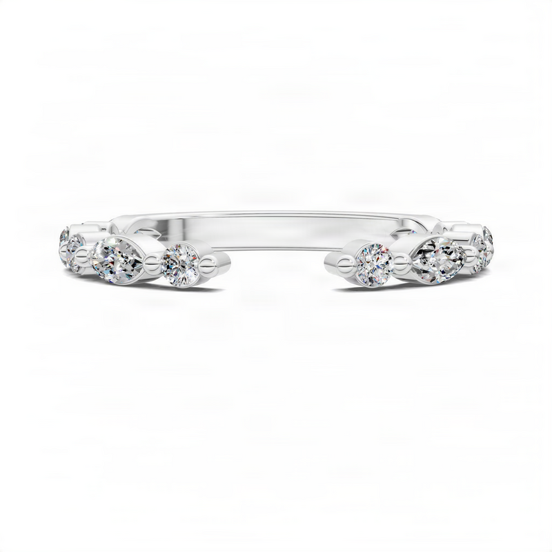 Opes Round and Marquise Open Diamond Ring