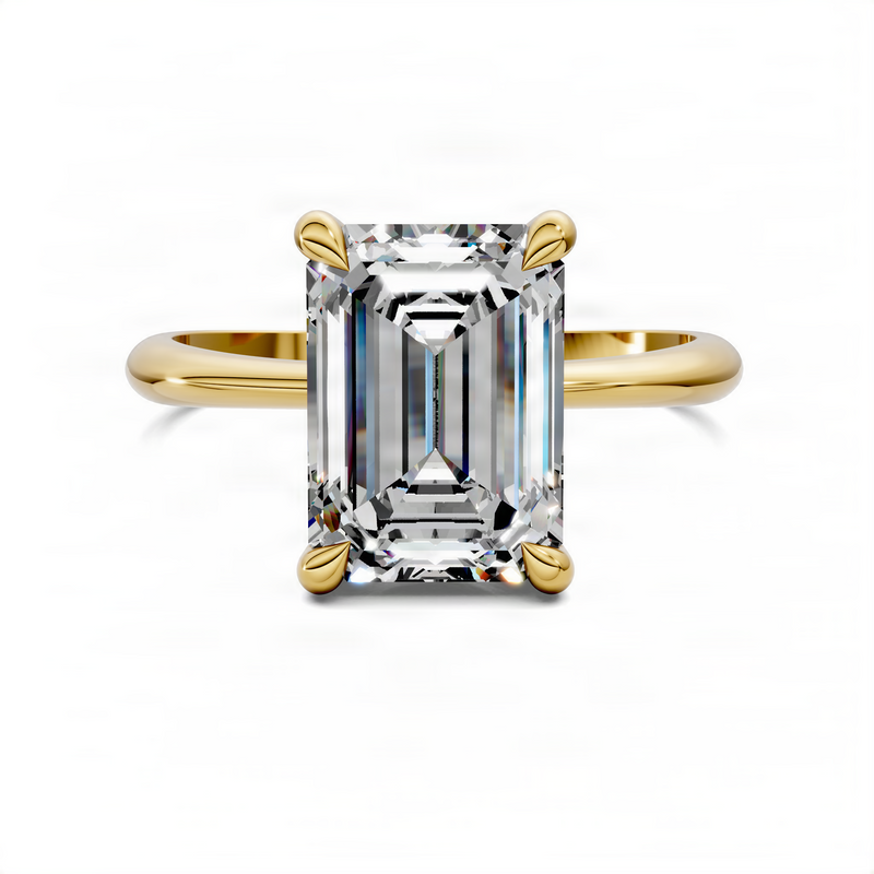 Opes Emerald Vine Solitaire Ring
