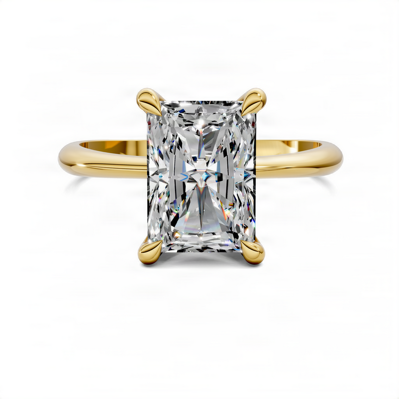 Opes Radiant Vine Solitaire Ring
