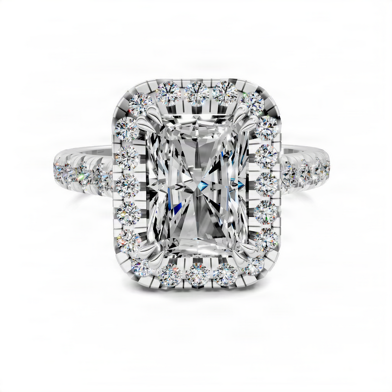 Opes Radiant Halo Cathedral Ring