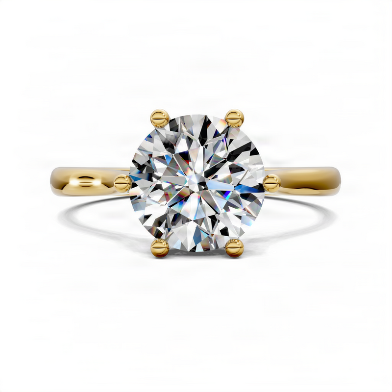 Opes Round Solitaire Engagement Ring