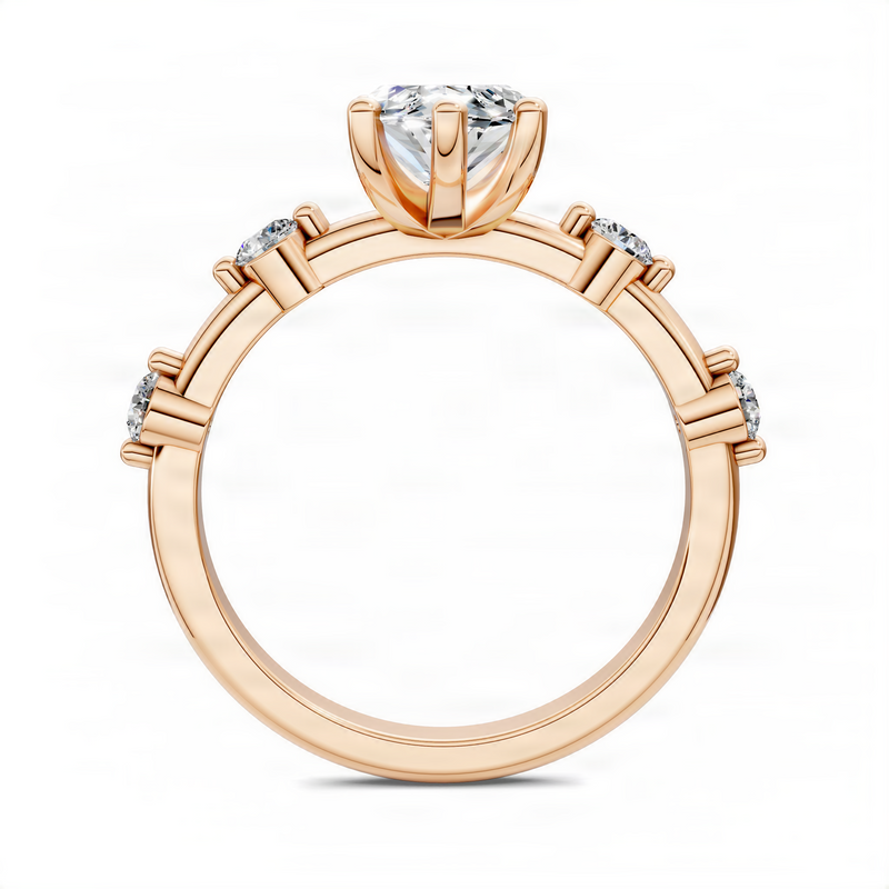 Opes Round Accent Ring