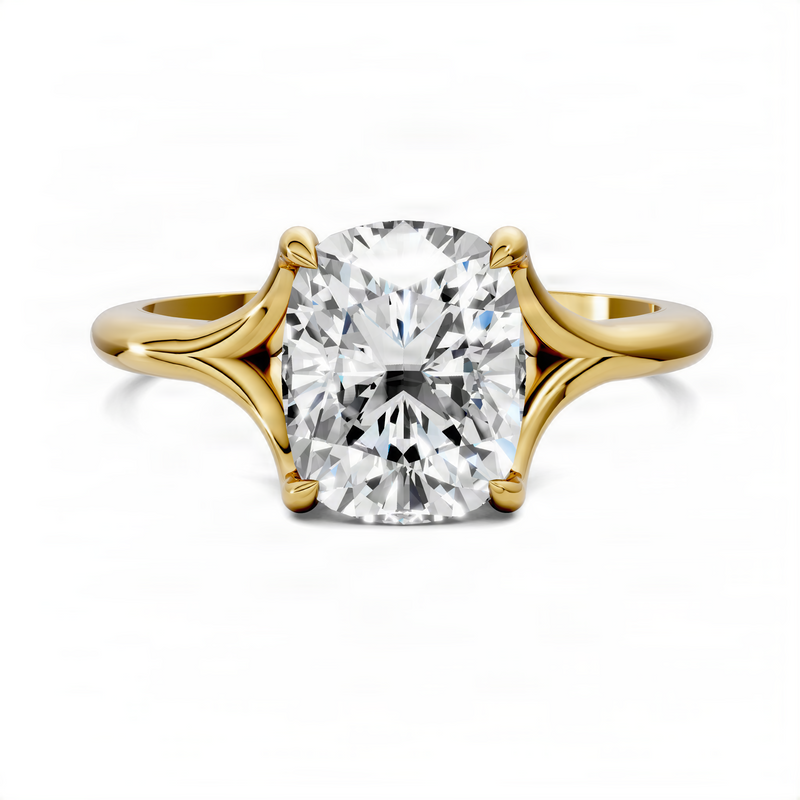 Opes Split Shank Solitaire Ring