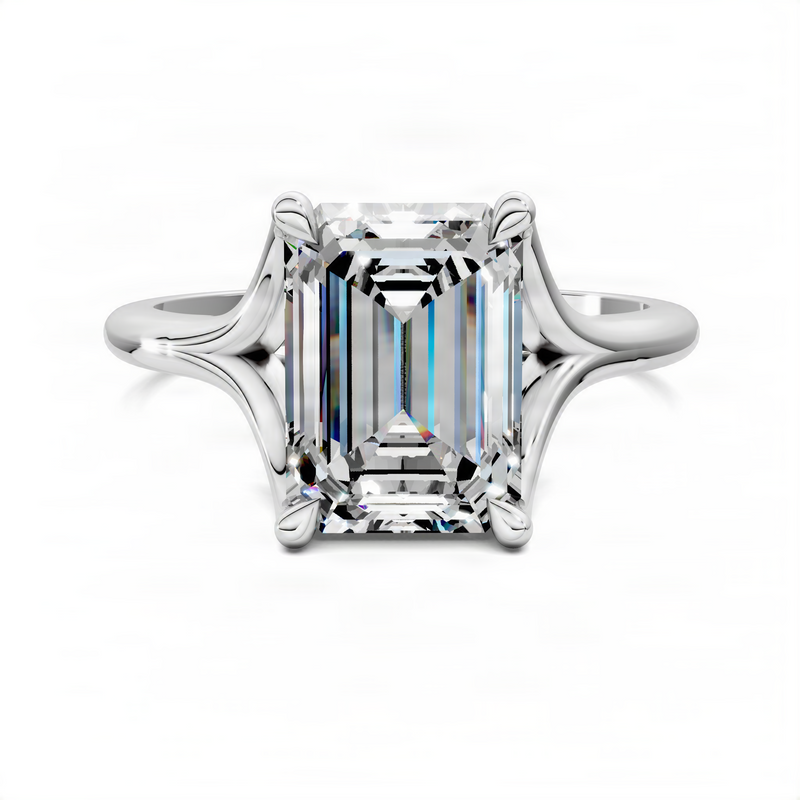 Opes Split Shank Solitaire Ring