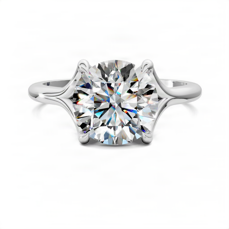 Opes Split Shank Solitaire Ring