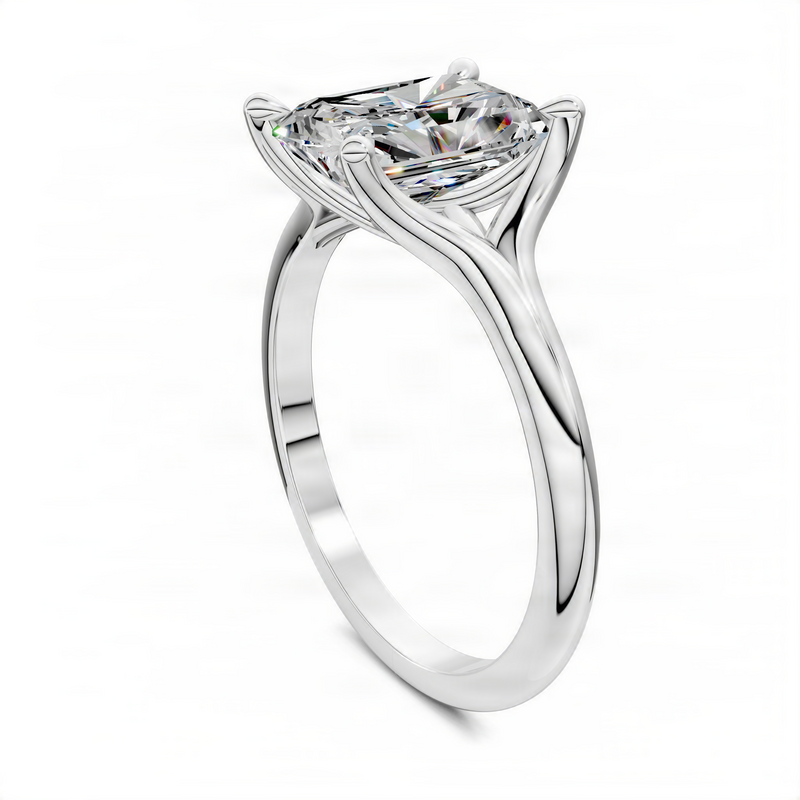 Opes Split Shank Solitaire Ring