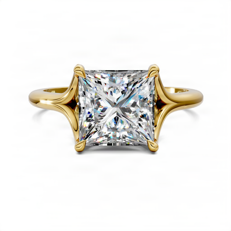 Opes Split Shank Solitaire Ring