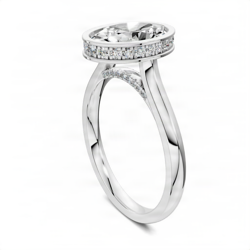 Opes Bezel Halo Ring