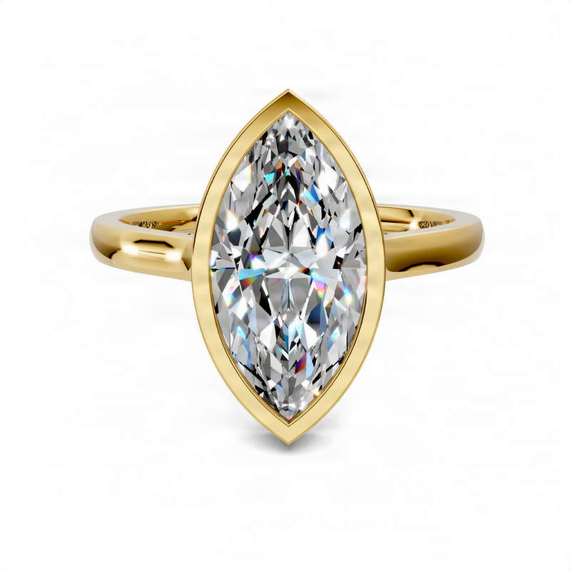 Opes Marquise Bezel Halo Ring
