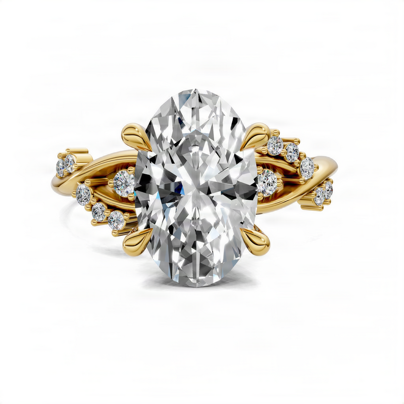 Opes Floral Engagement Ring