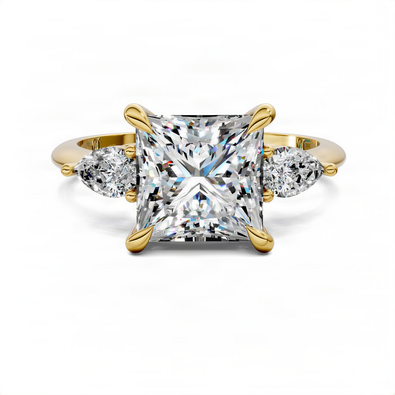 Opes Princess Three Stone Ring