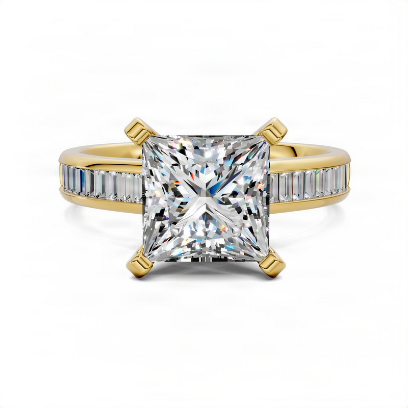 Opes Princess Baguette Channel Ring