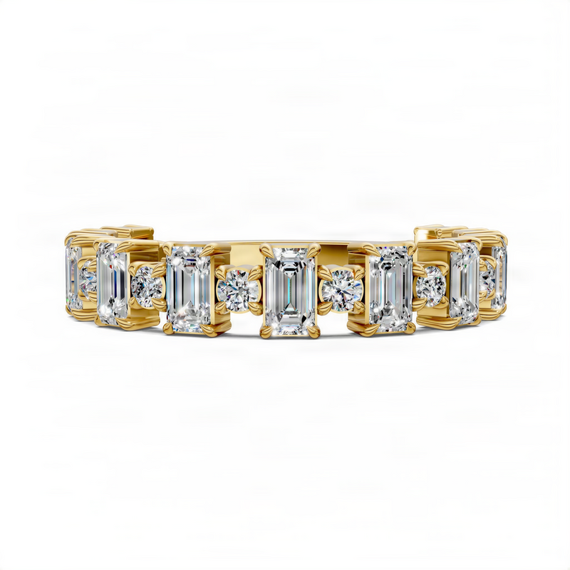 Opes Alternating Wedding Band