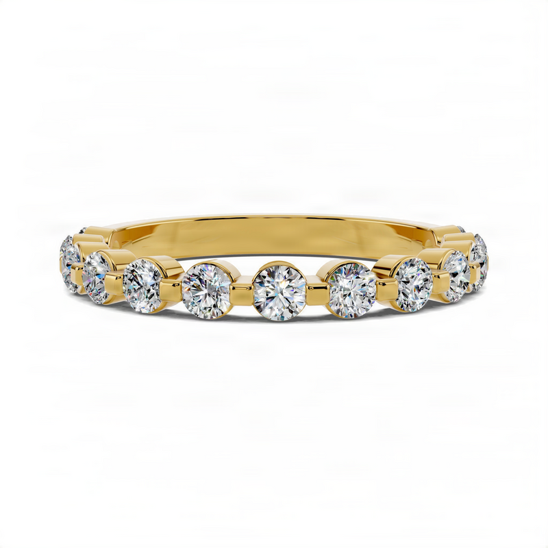 Opes Staple Wedding Band