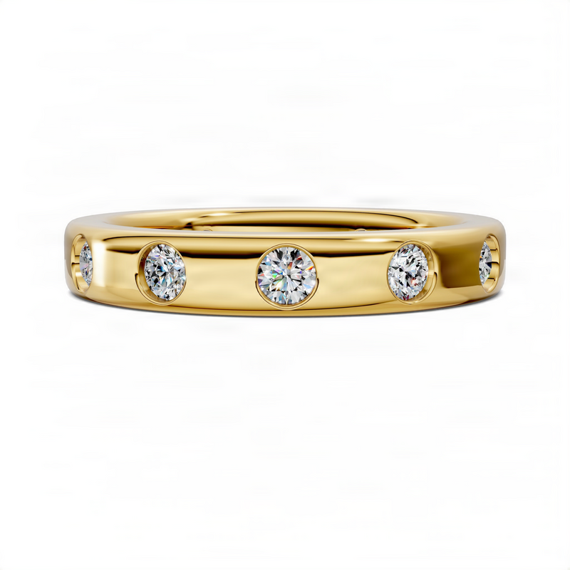 Opes Flush-Set Diamond Eternity Band