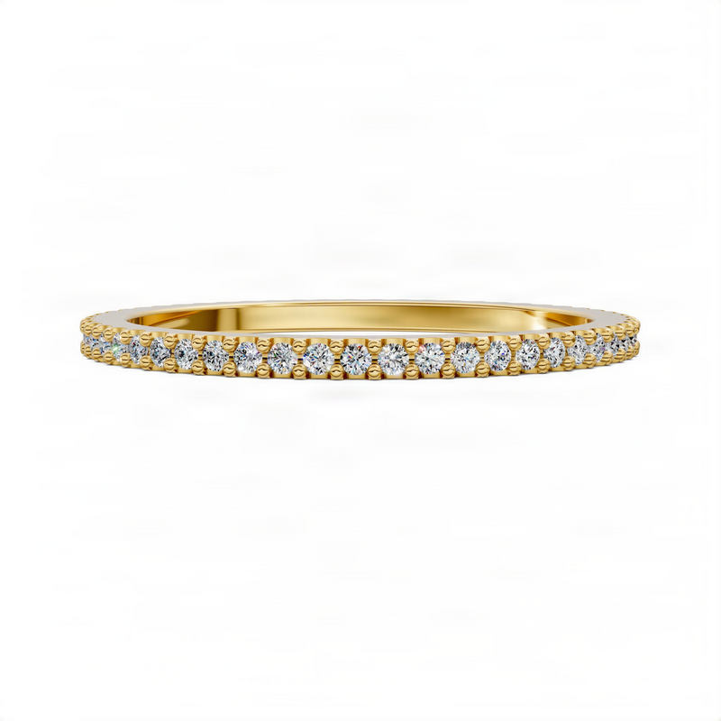 Opes Slim Pavé Diamond Band