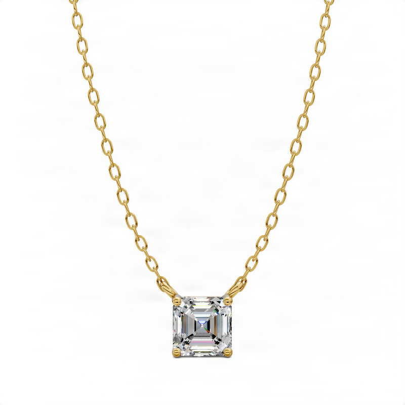 Opes Asscher Diamond Pendant