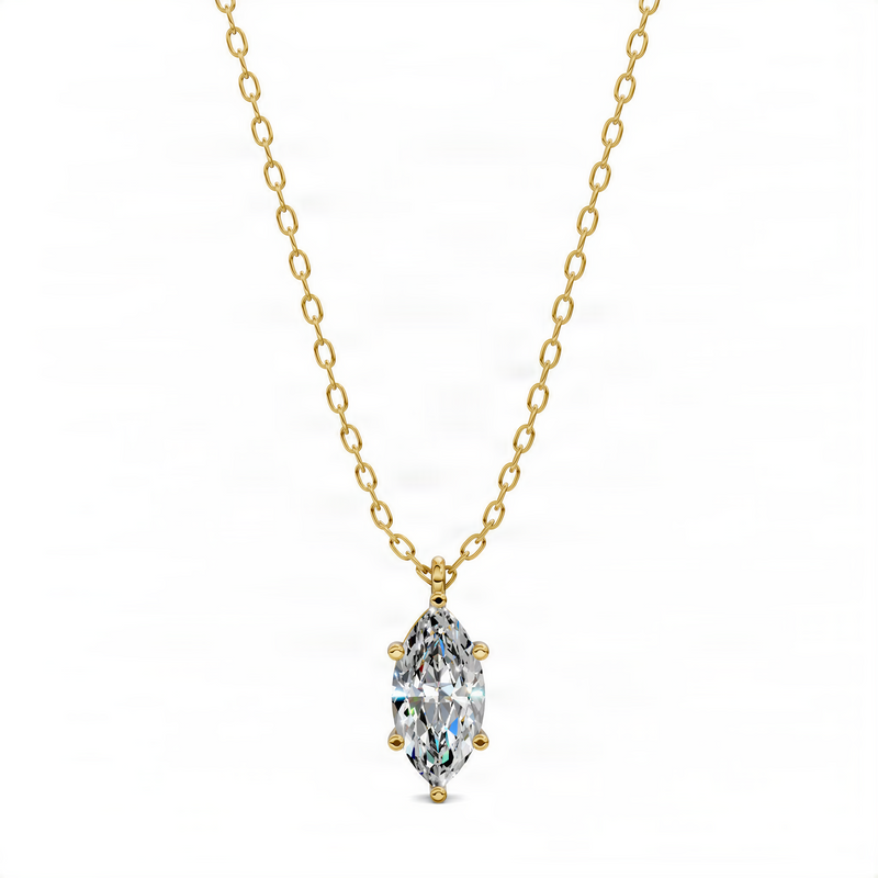 Opes Marquise Diamond Pendant