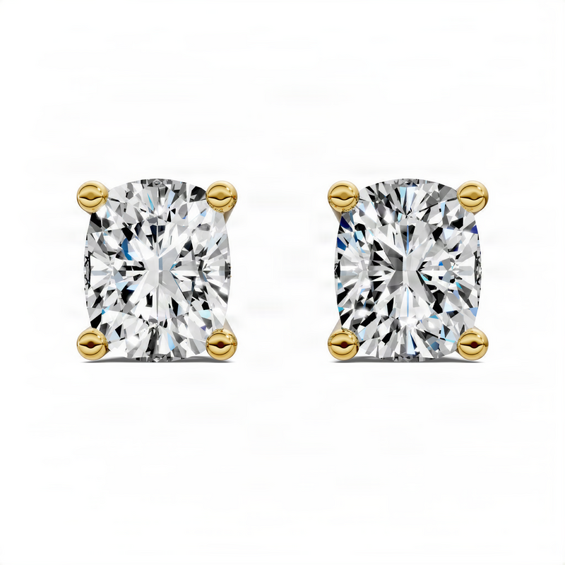 Opes Cushion Cut Basket Studs