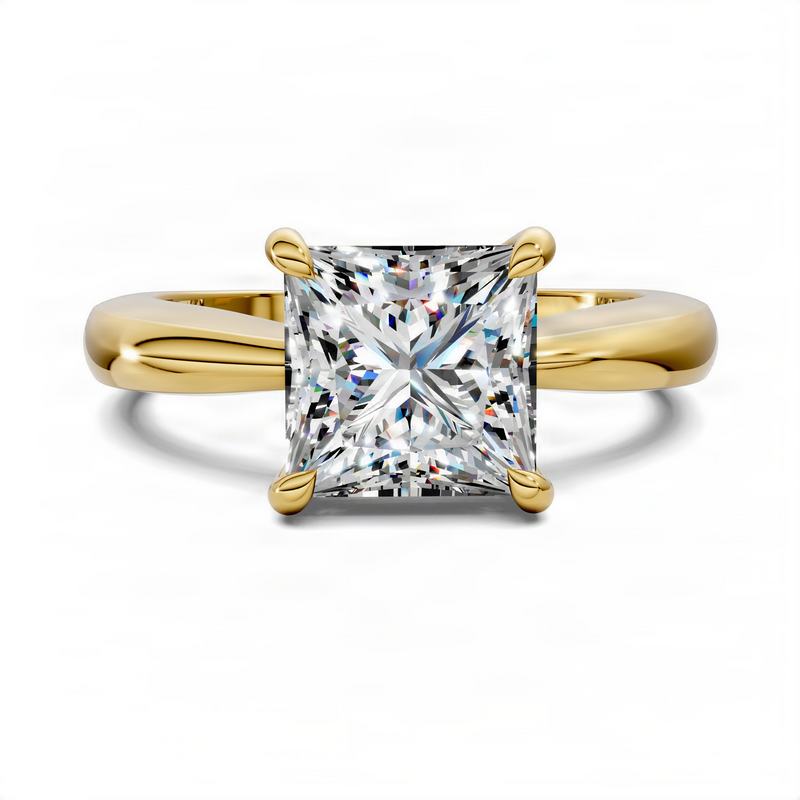 Opes Princess Tapered Solitaire Ring
