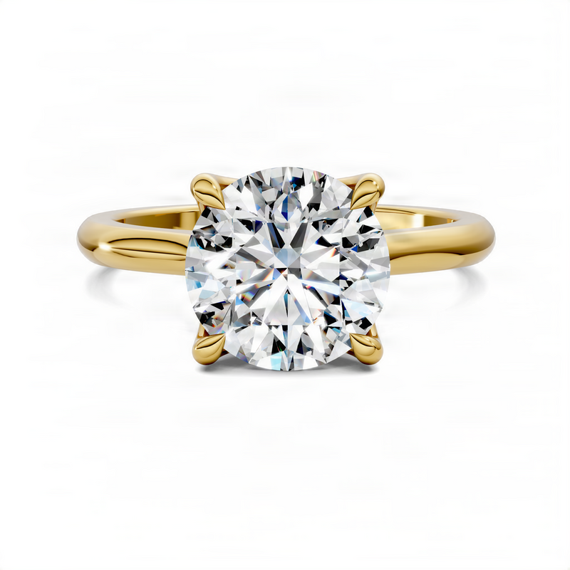 Opes Round Cathedral Solitaire Ring