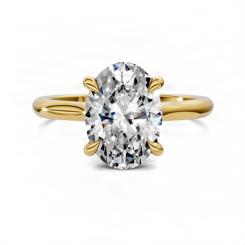 Opes Oval Cathedral Solitaire Ring