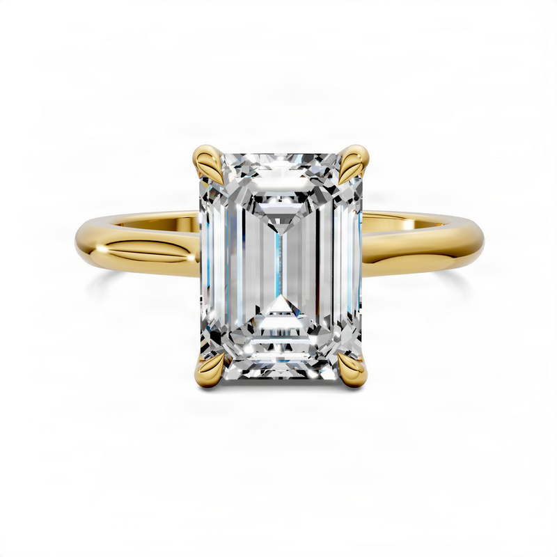 Opes Emerald Cathedral Solitaire Ring
