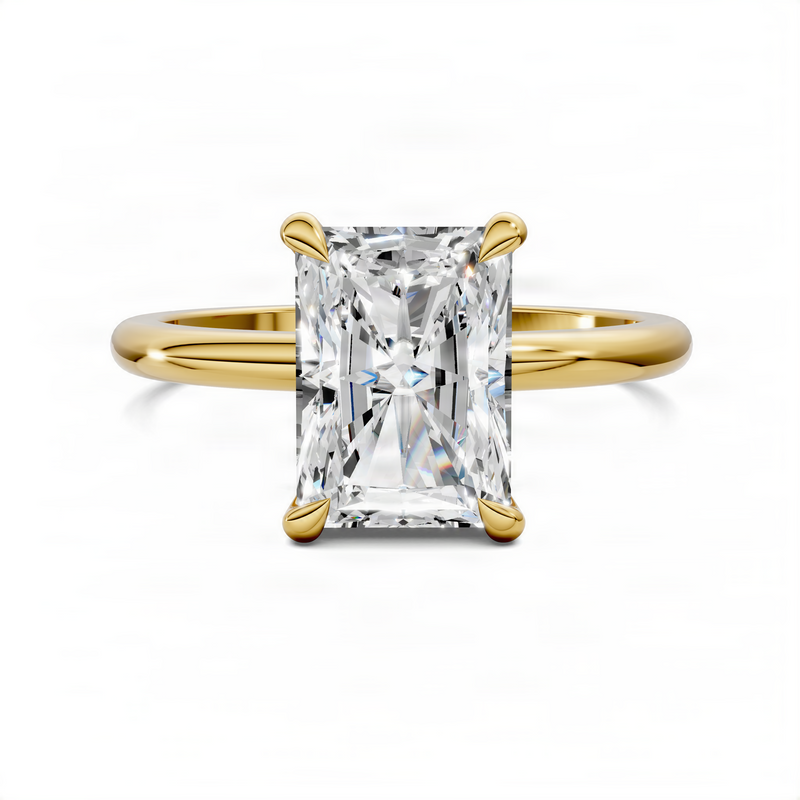 Opes Radiant Leaf Accent Ring