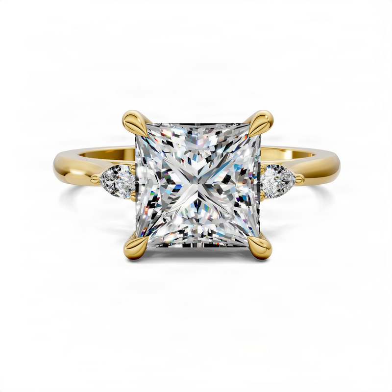Opes Princess Three Stone Classic Ring