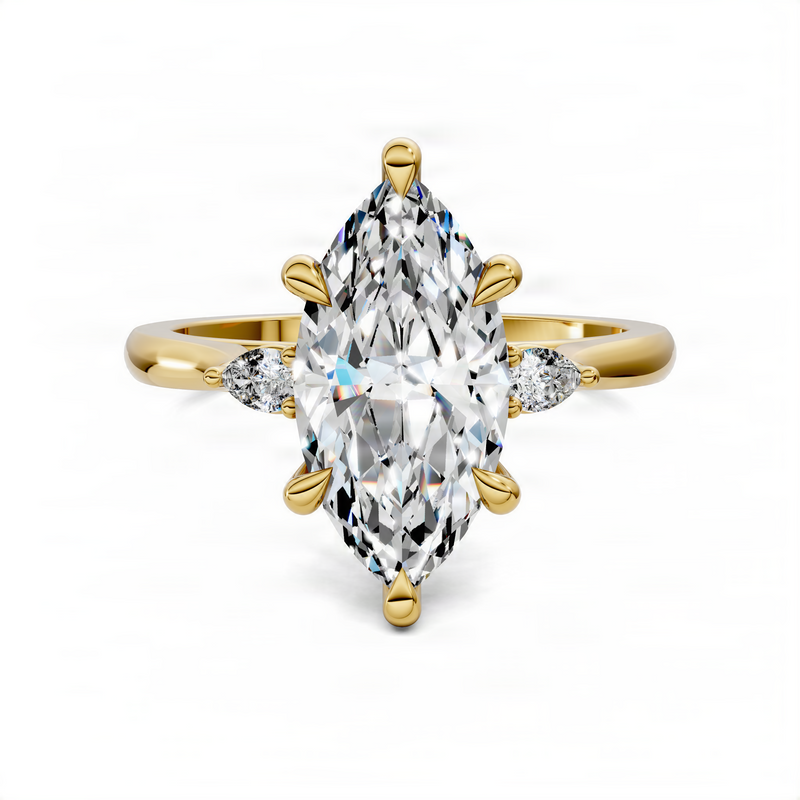 Opes Marquise Three Stone Classic Ring