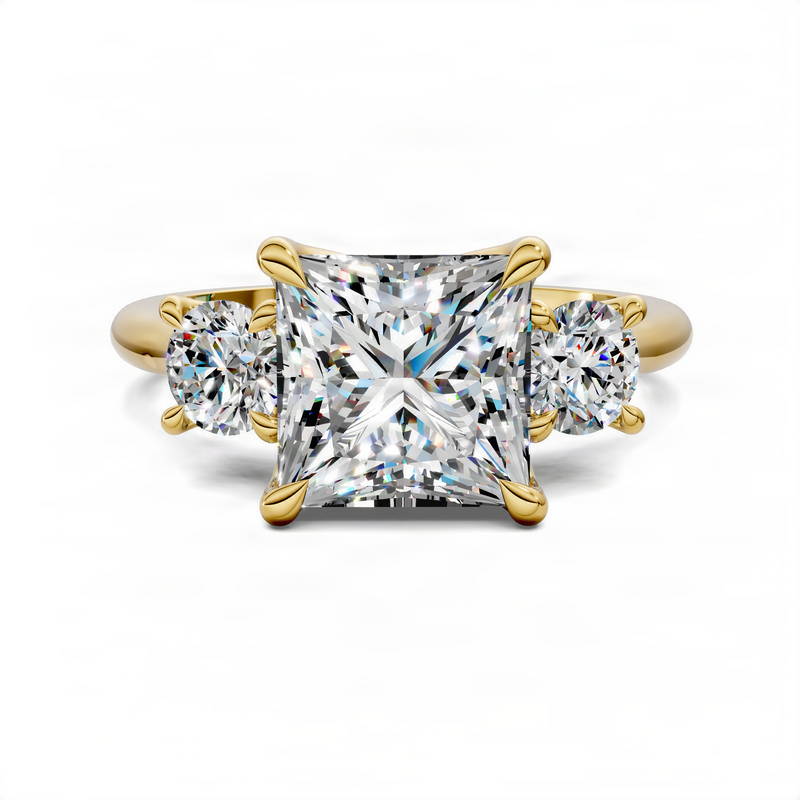 Opes Princess Three Stone Ring