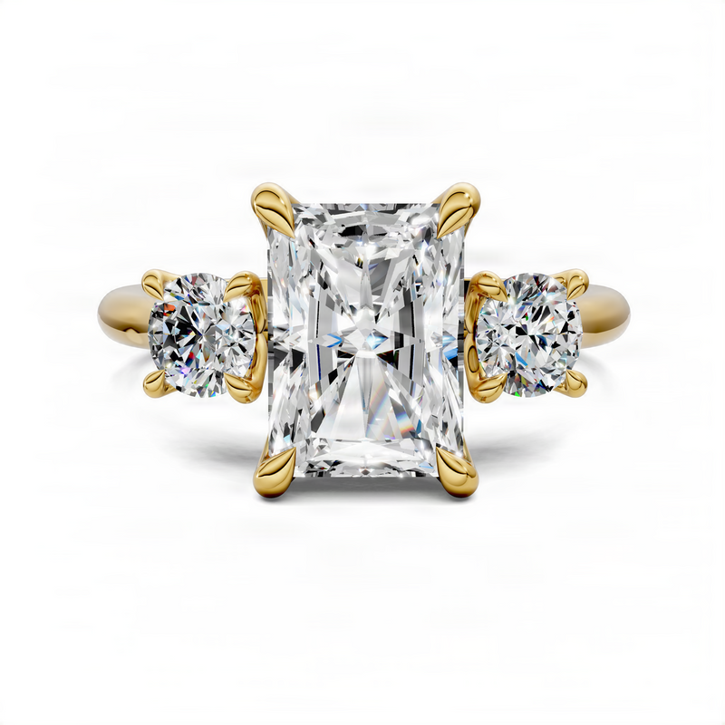 Opes Radiant Three Stone Ring