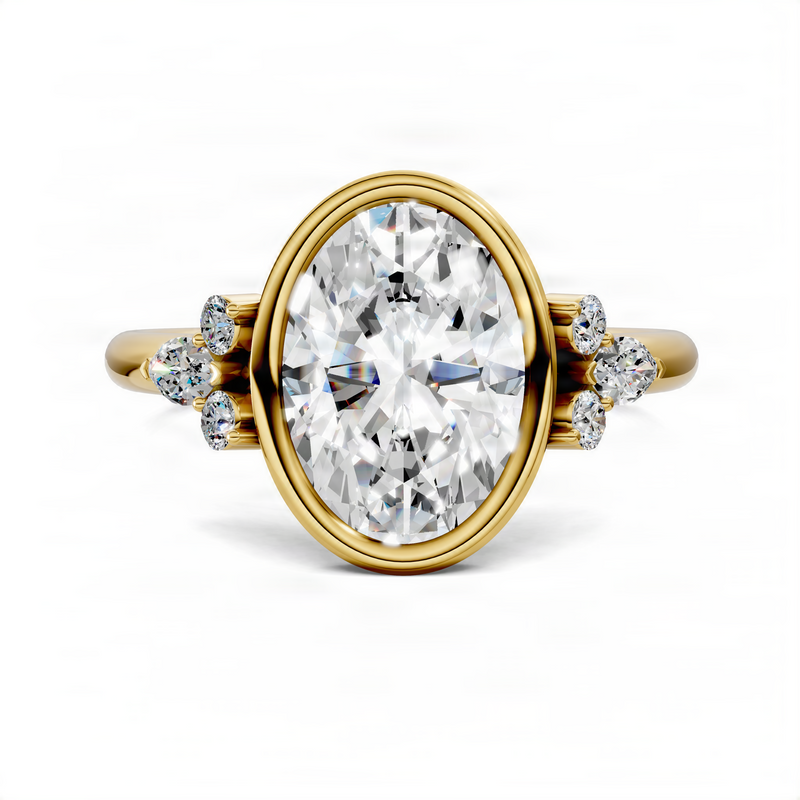 Opes Oval Bezel Ring