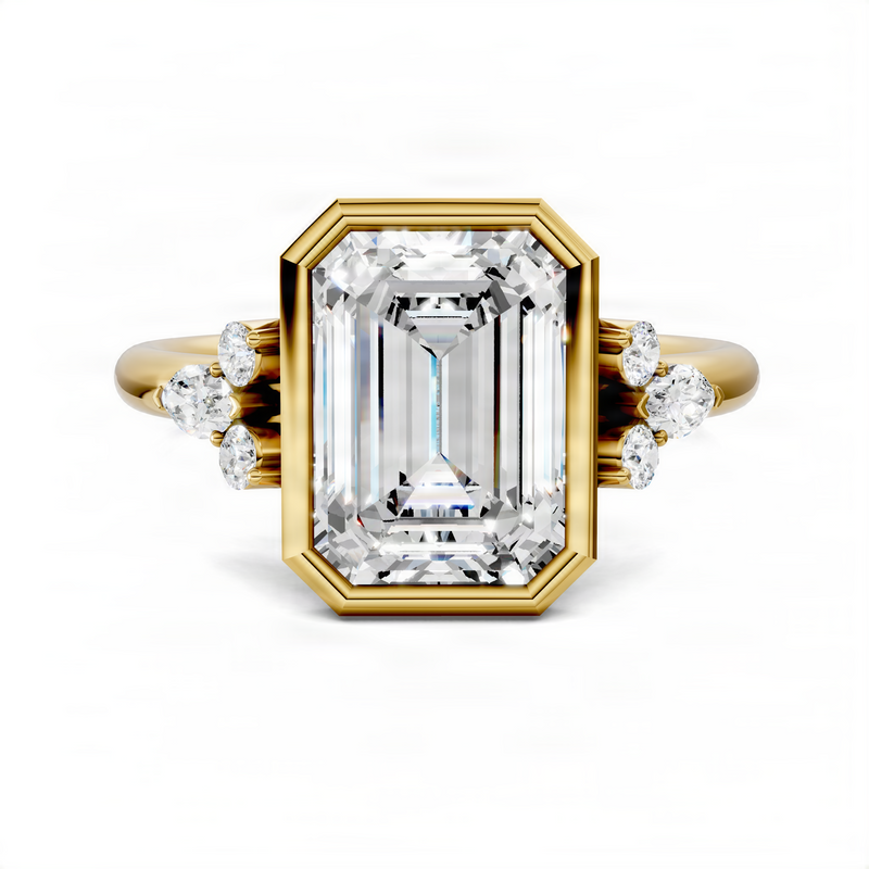 Opes Emerald Bezel Ring