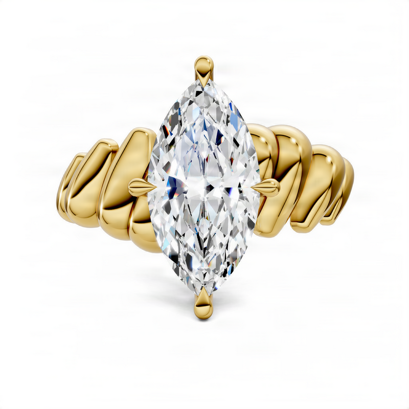 Opes Marquise Croissant Ring
