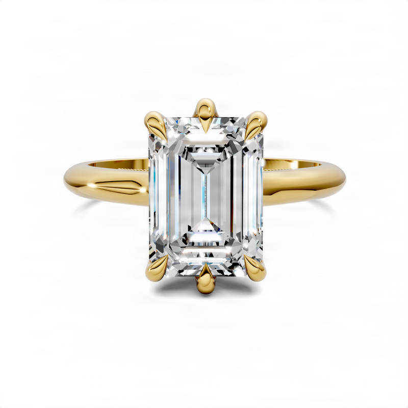 Opes Emerald Petal Ring