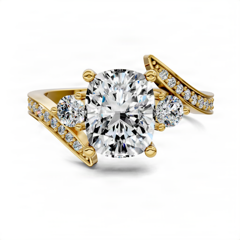 Opes Cushion Twisted Ring