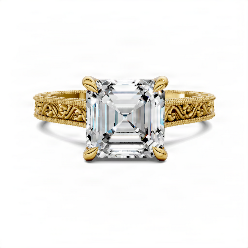 Opes Asscher Vine Ring